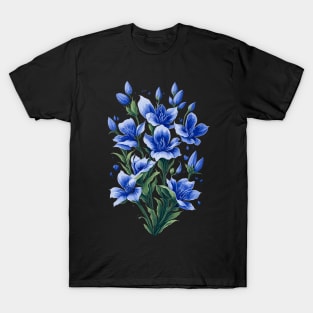 Gentian flowers - Enzian T-Shirt